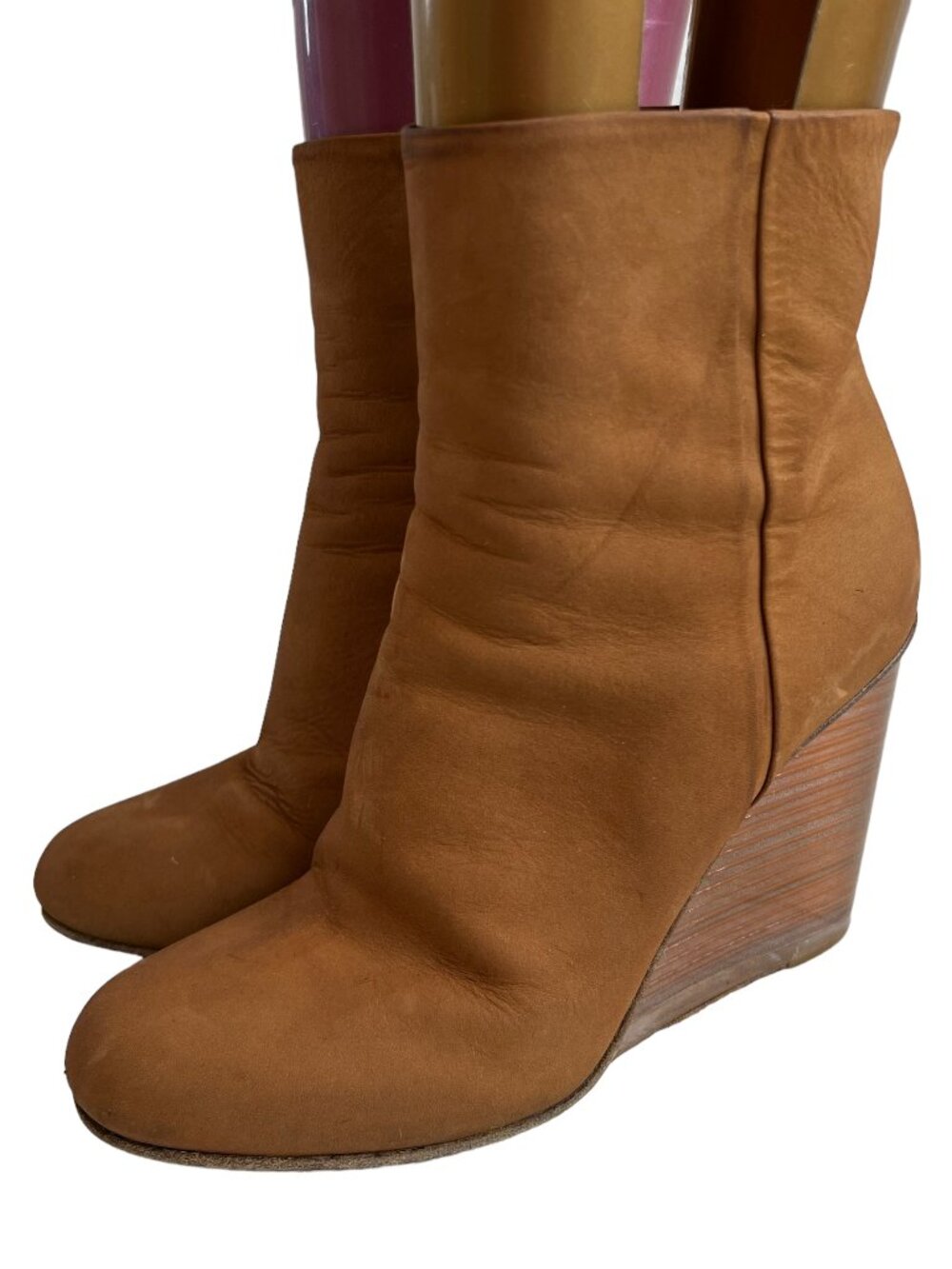 Maison Margiela boots New Plexi Wedge brown leather EU 39 high heel booties